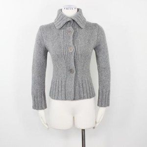 Marc O’Polo S Cardigan Merino Wool Grey Chunky VGU